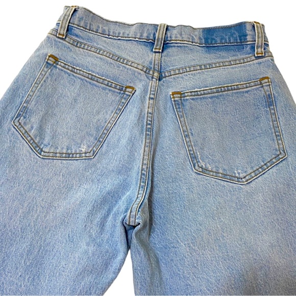 A&F 90s Straight Ultra High Rise Curve Love Slit Font Jeans Sz 27|4s - Picture 5 of 7